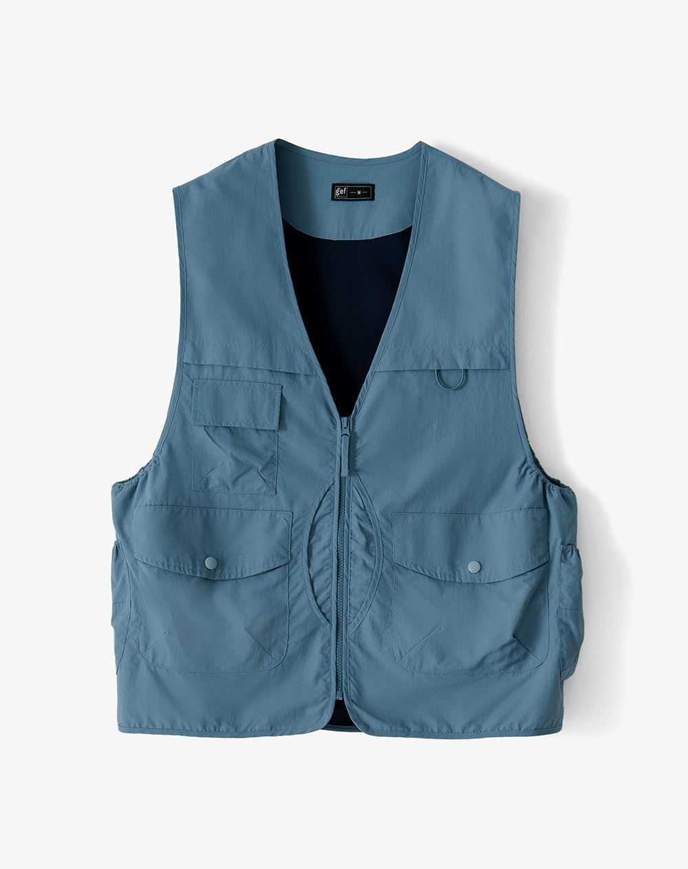 Chaleco utilitario regular liviano azul hombre