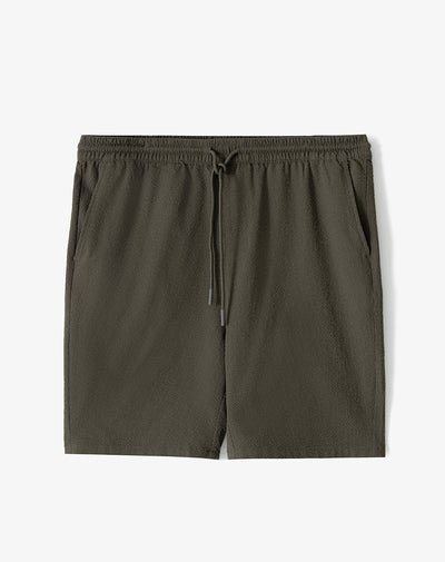 Pantaloneta de baño regular café hombre