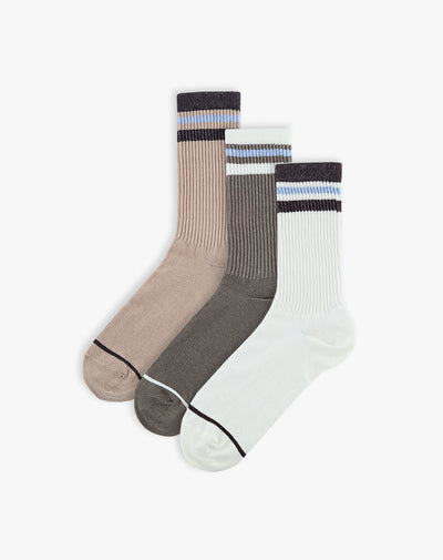 3 pares de medias cortas surtido