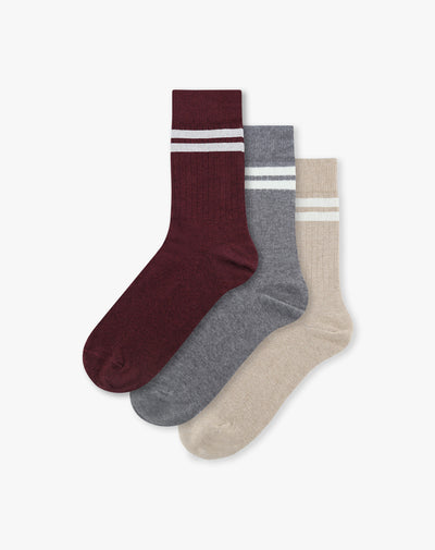 3 pares de medias cortas surtido