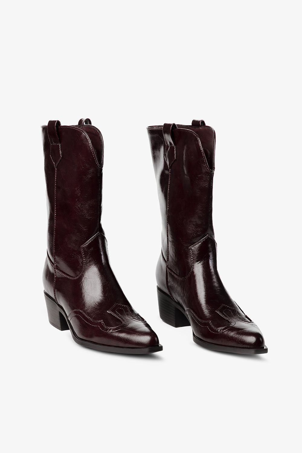 Botas caña alta cafe