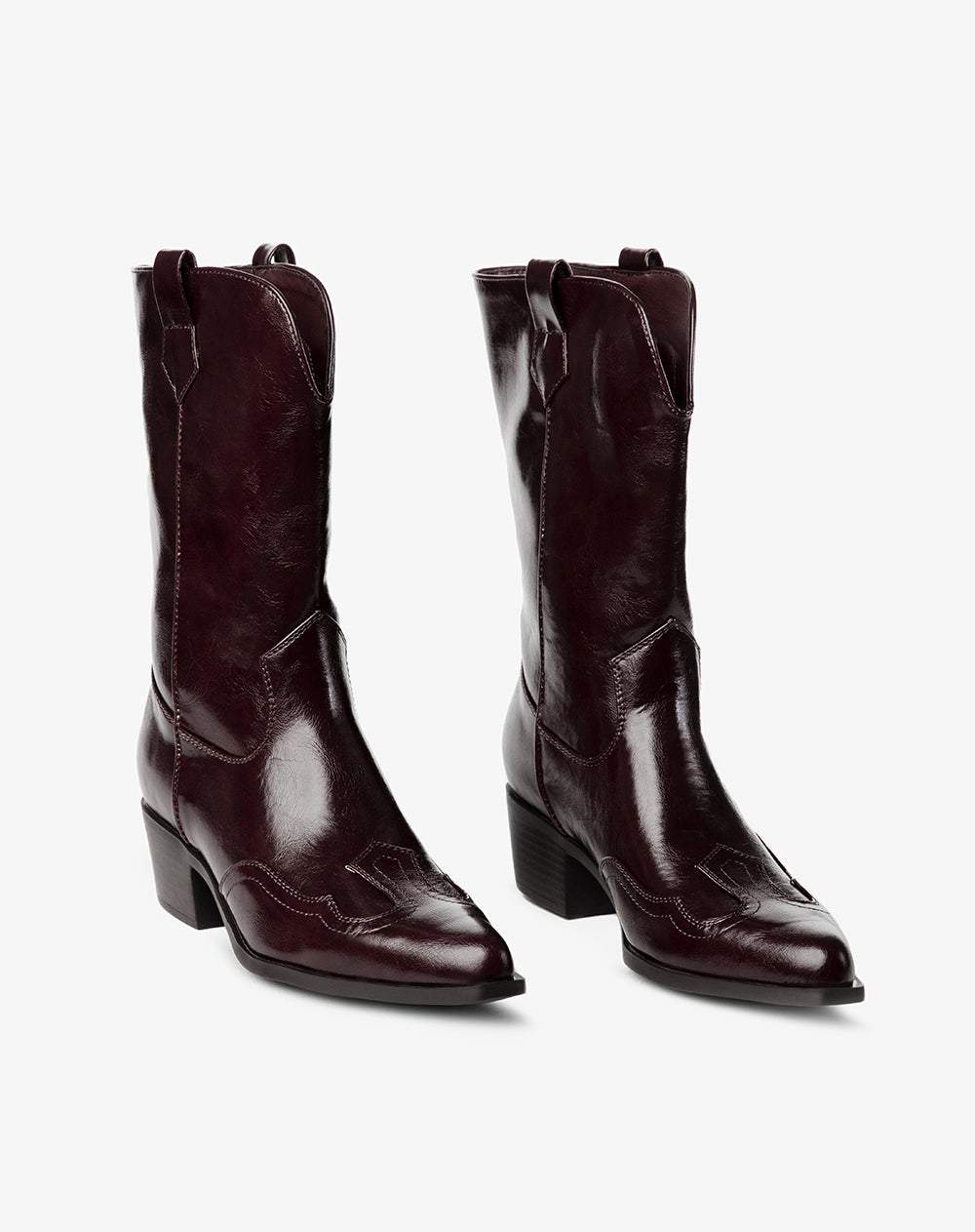 Botas caña alta cafe