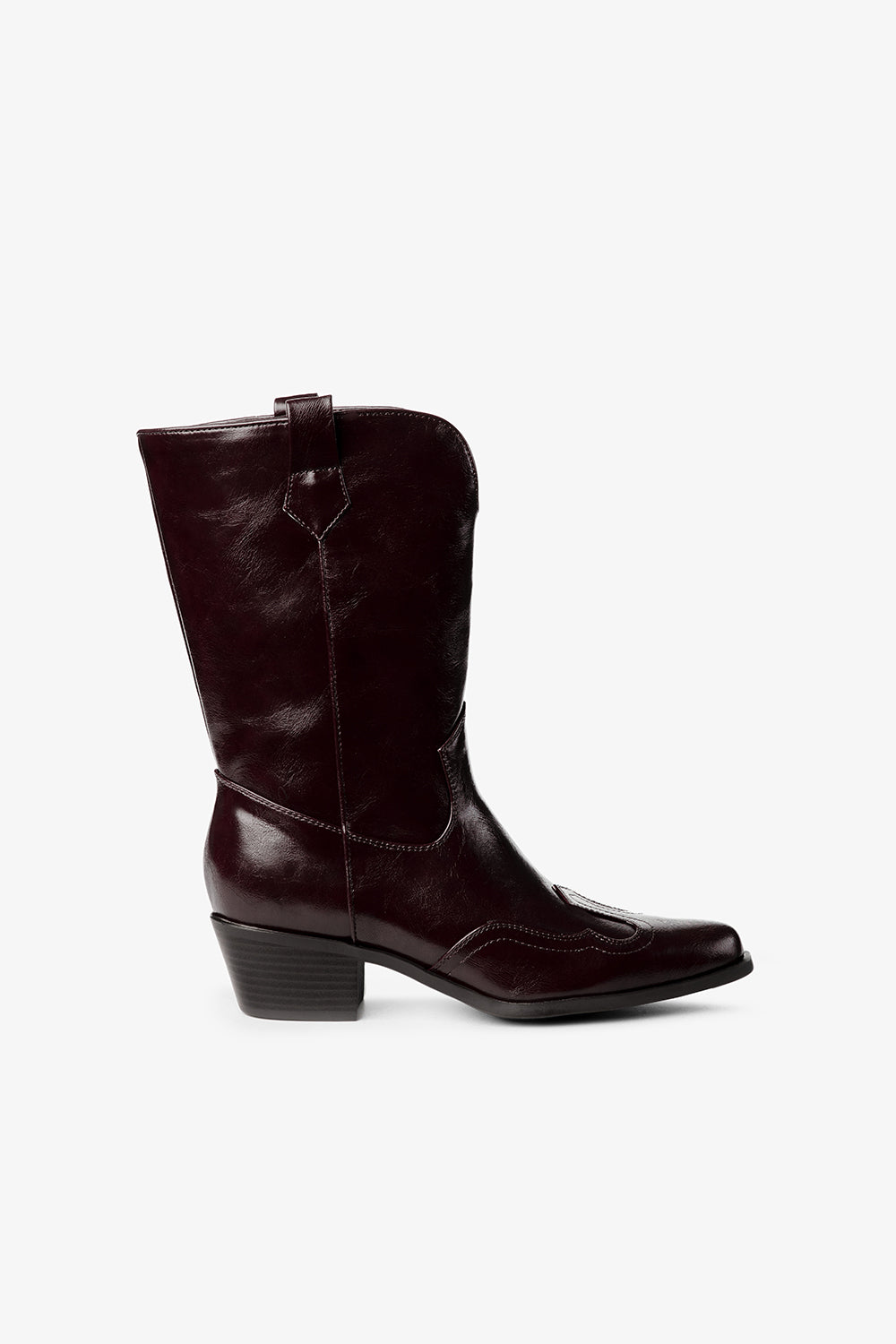 Botas caña alta cafe