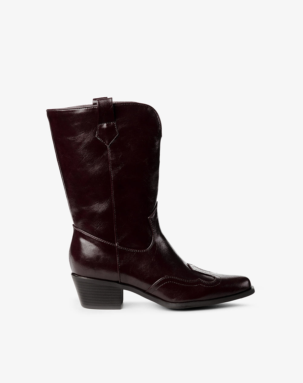 Botas caña alta cafe