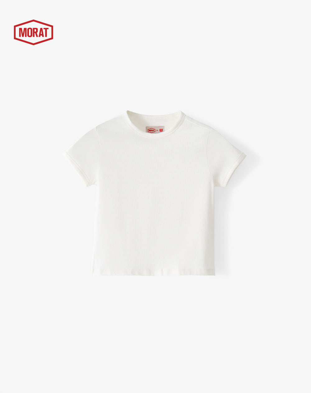 Camiseta slim blanco unisex GEF | MORAT