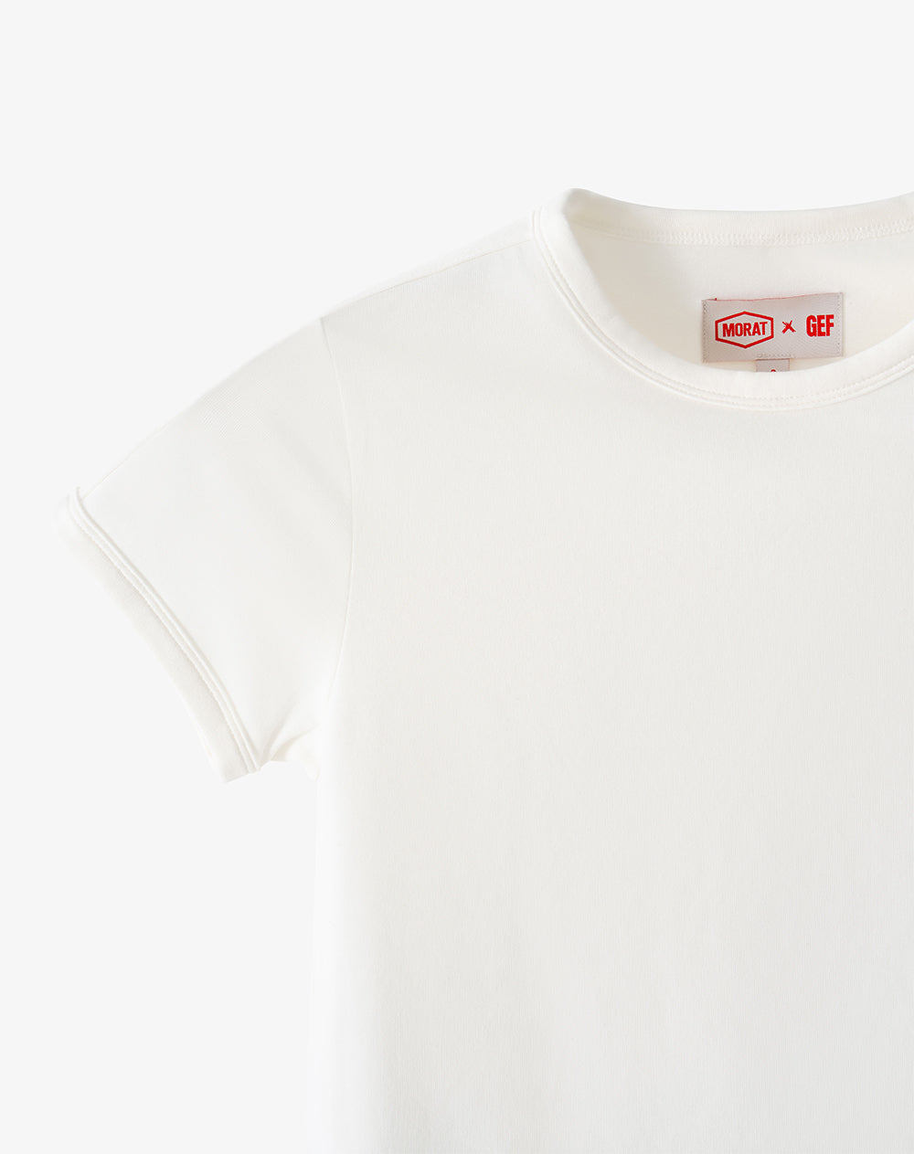 Camiseta slim blanco unisex GEF | MORAT