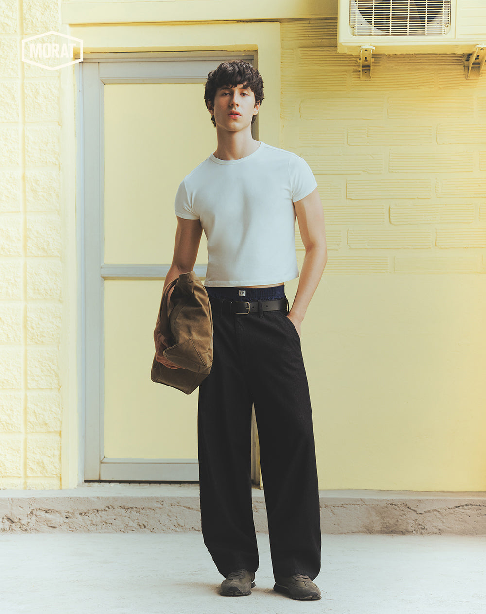 Camiseta slim blanco unisex GEF | MORAT