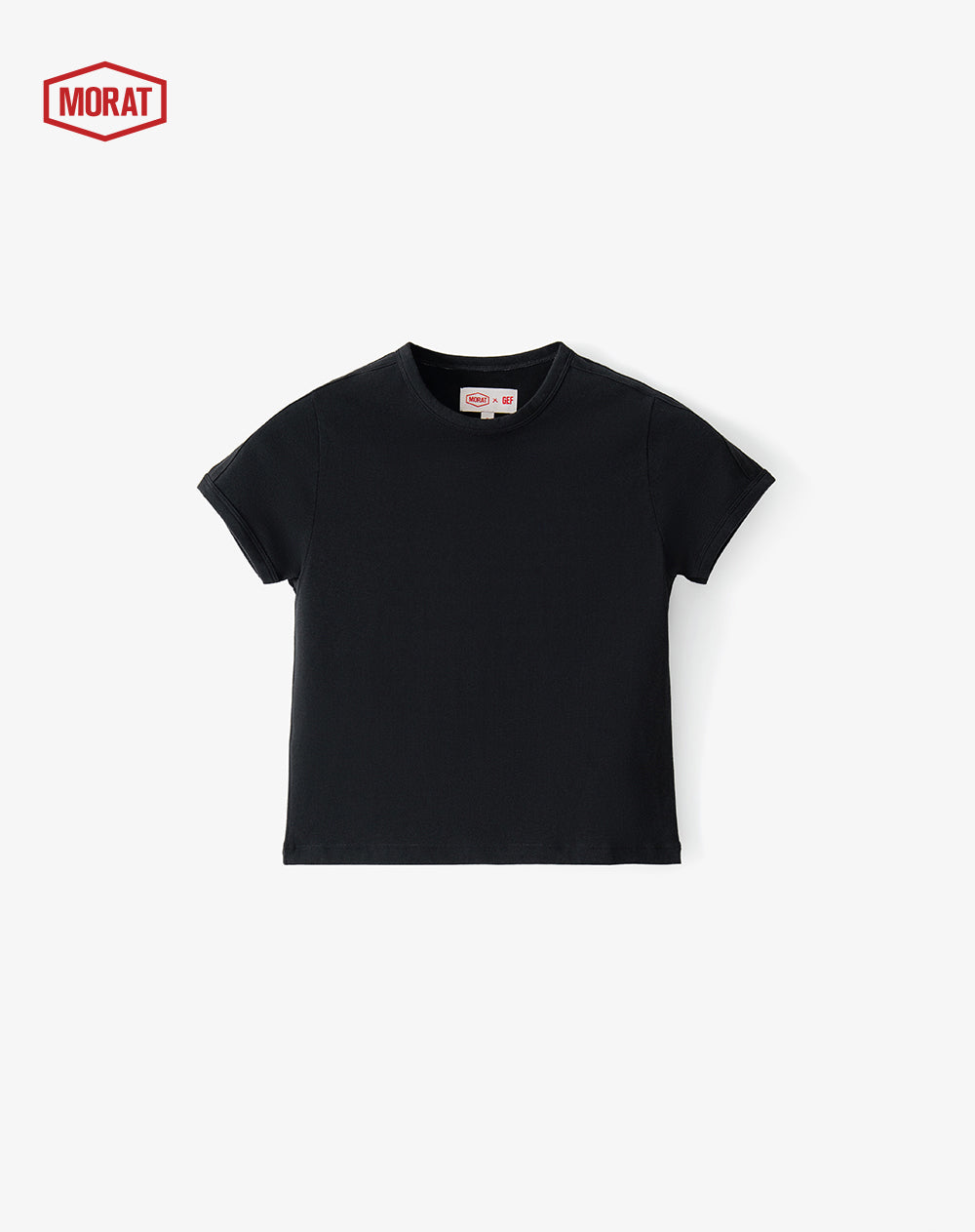 Camiseta slim negro unisex GEF | MORAT