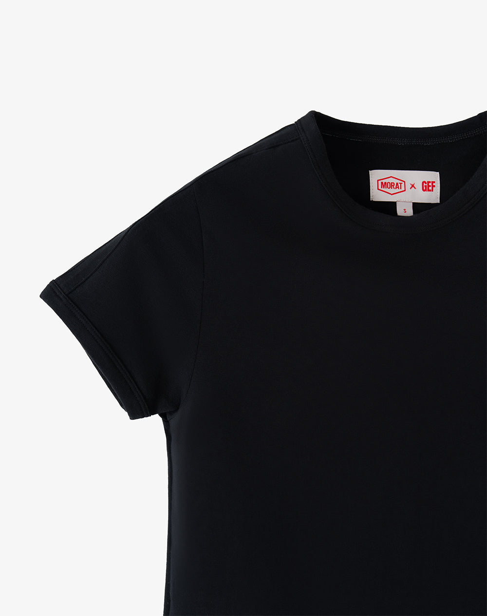 Camiseta slim negro unisex GEF | MORAT