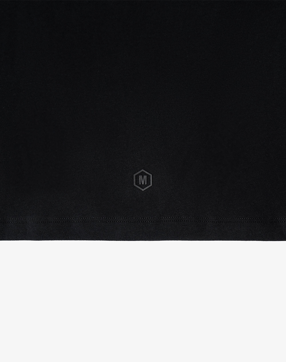 Camiseta slim negro unisex GEF | MORAT