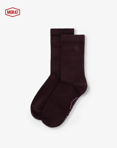 Medias largas negro vinotinto unisex GEF | MORAT