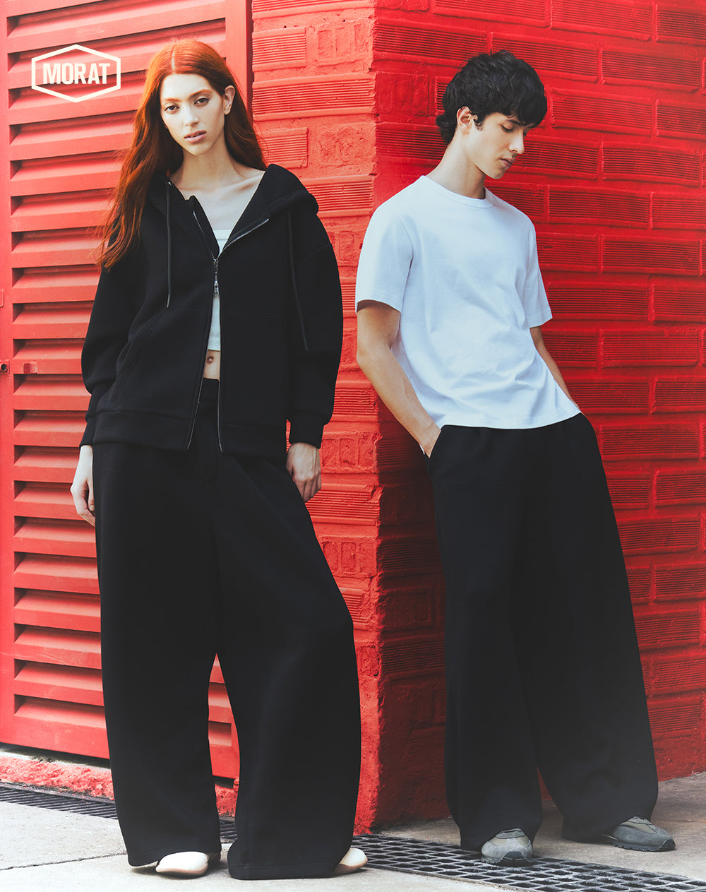 Pantalón oversize negro unisex GEF | MORAT