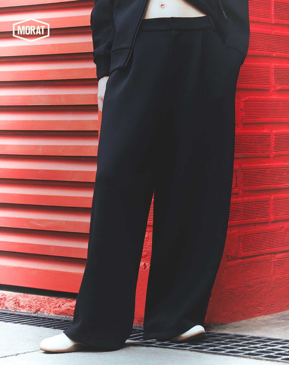 Pantalón oversize negro unisex GEF | MORAT