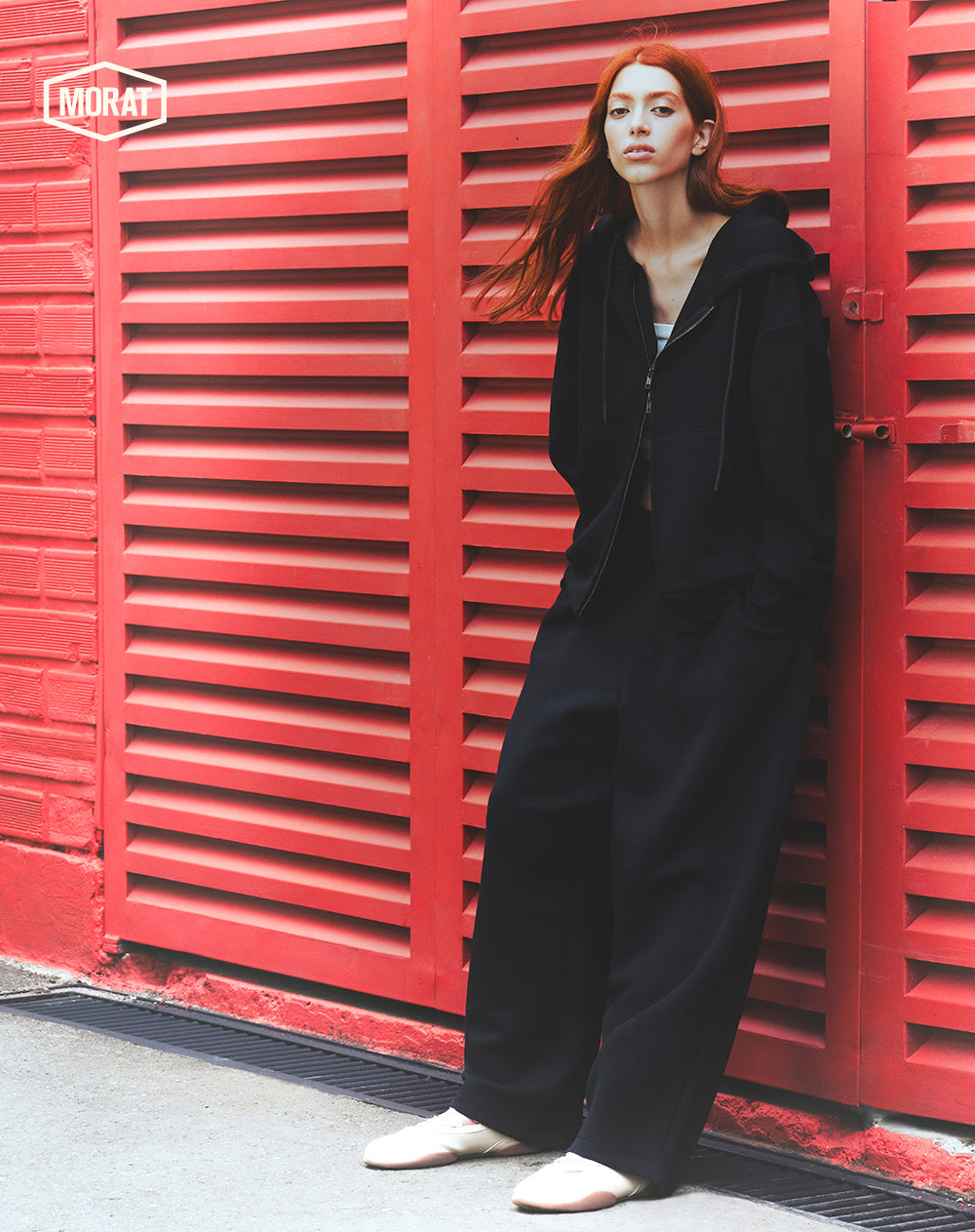 Pantalón oversize negro unisex GEF | MORAT