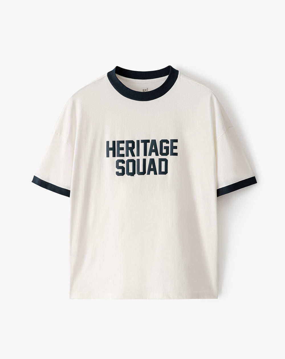 Camiseta regular fit manga corta vainilla