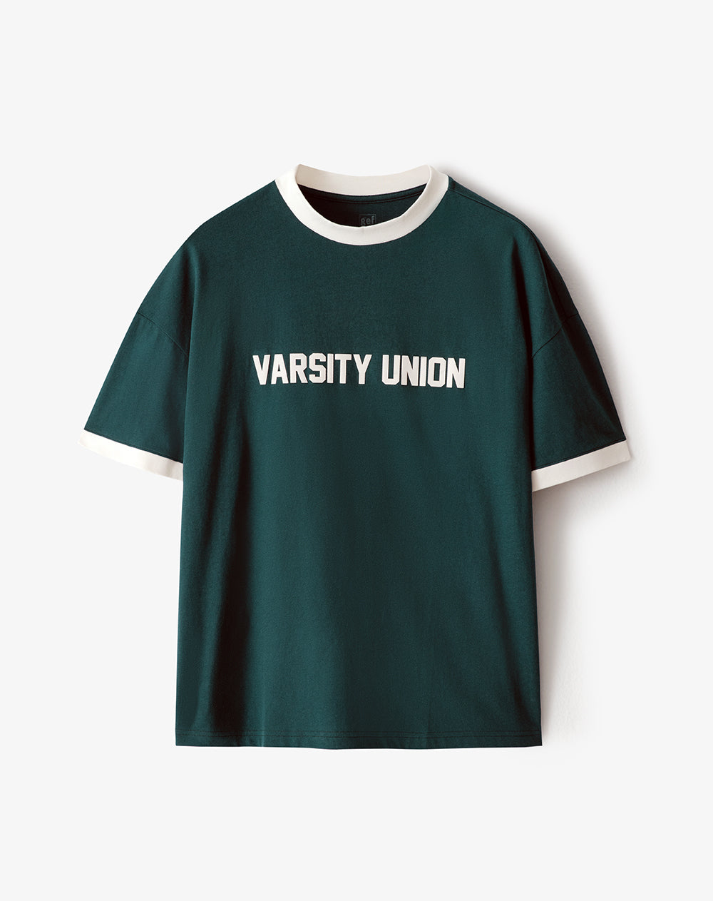 Camiseta regular fit manga corta verde