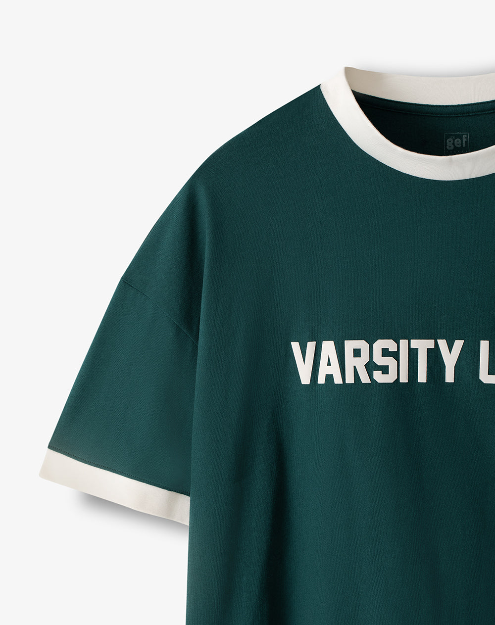 Camiseta regular fit manga corta verde