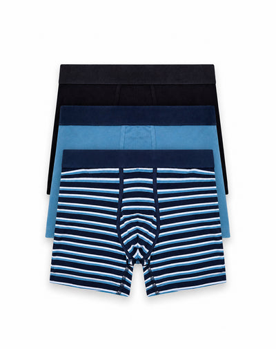 Bóxer medio algodón jersey x3unds surtido hombre