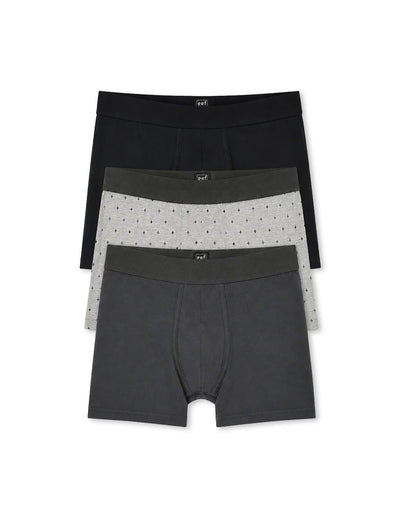 Bóxer medio algodón jersey x3unds surtido hombre