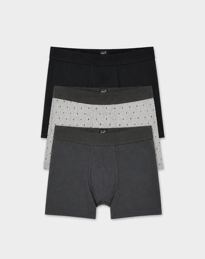 Bóxer medio algodón jersey x3unds surtido hombre