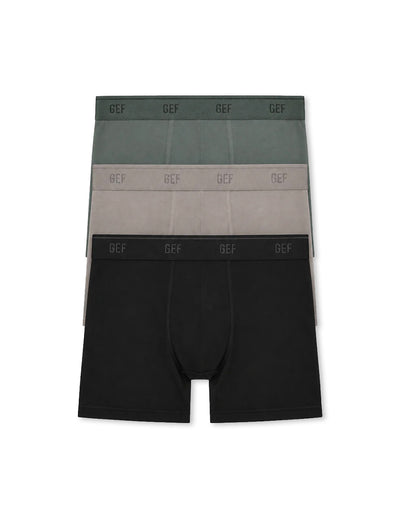 Bóxer medio algodón jersey x3unds surtido hombre