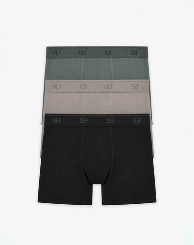 Bóxer medio algodón jersey x3unds surtido hombre
