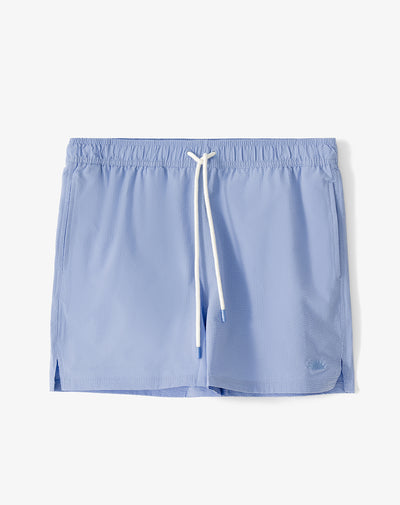 Pantaloneta de baño regular azul hombre