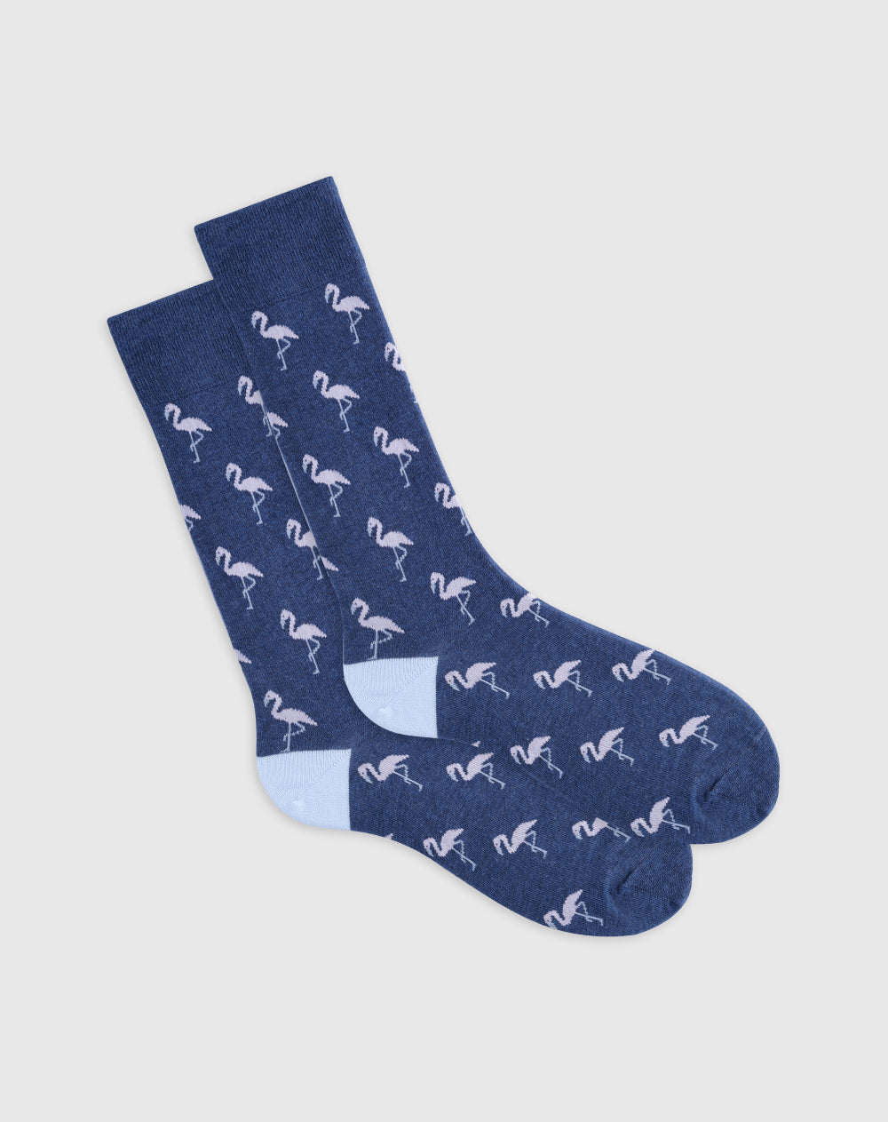Medias para hombre largas algodón mor flamencos
