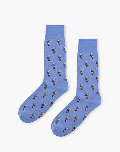 Medias hombres largas azules