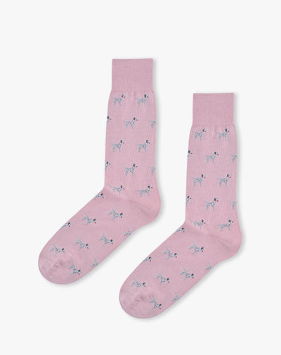 Medias hombre largas rosadas