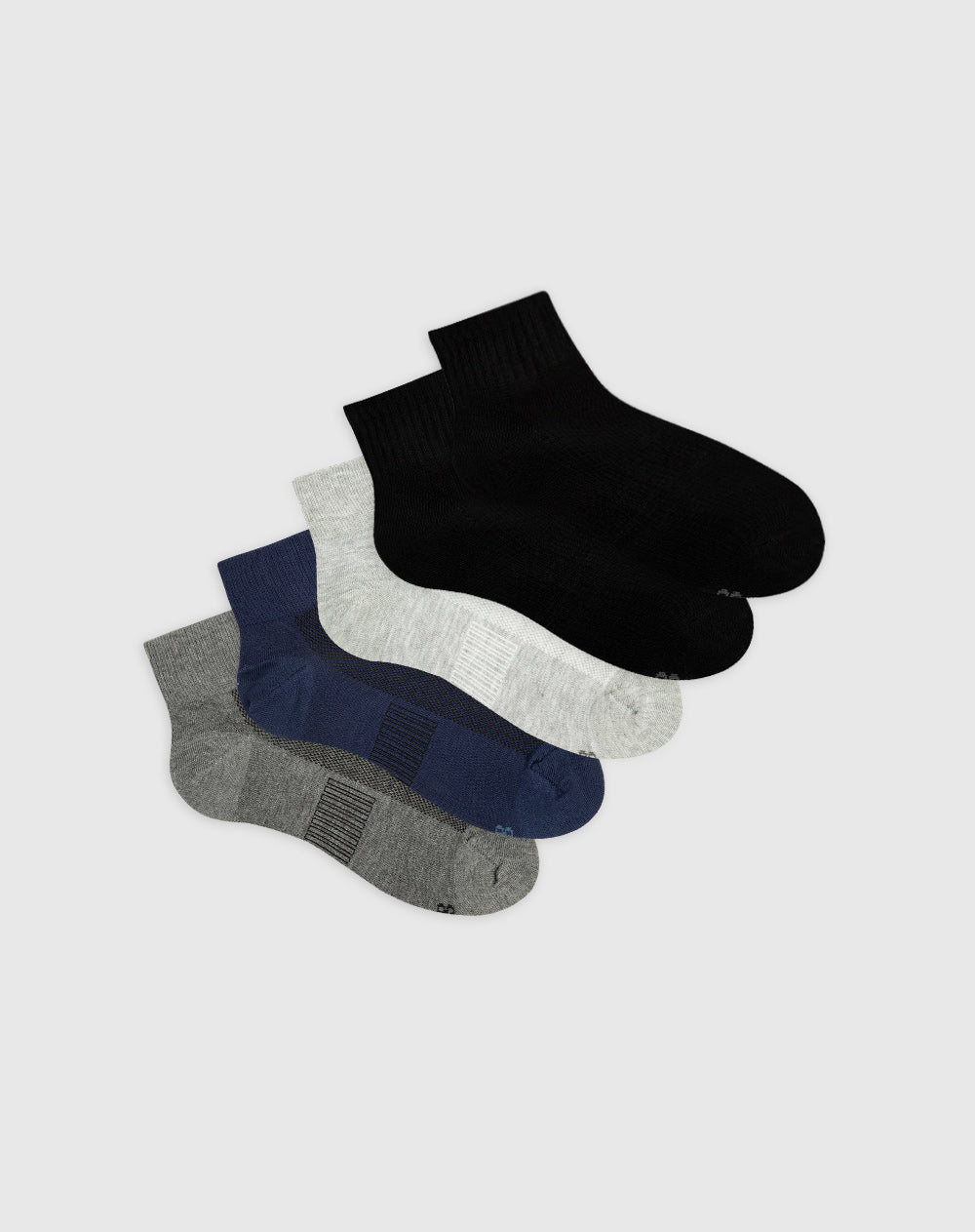 Medias para hombre tobilleras transpirable pack x5unds surtidas
