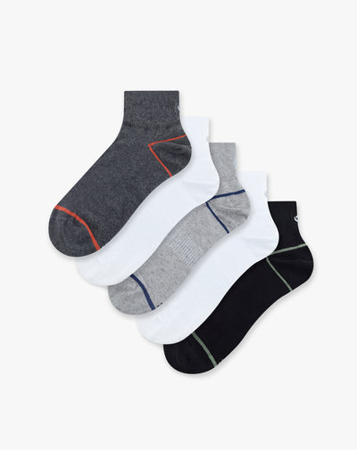 Medias hombre tobillera transpirable pack x5 surtido