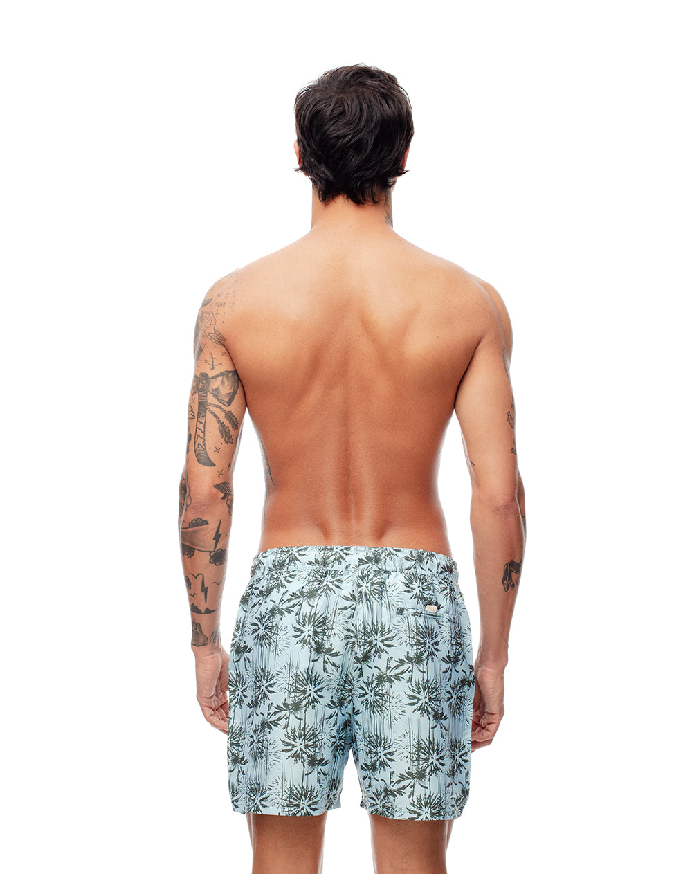 Pantaloneta verde estampado