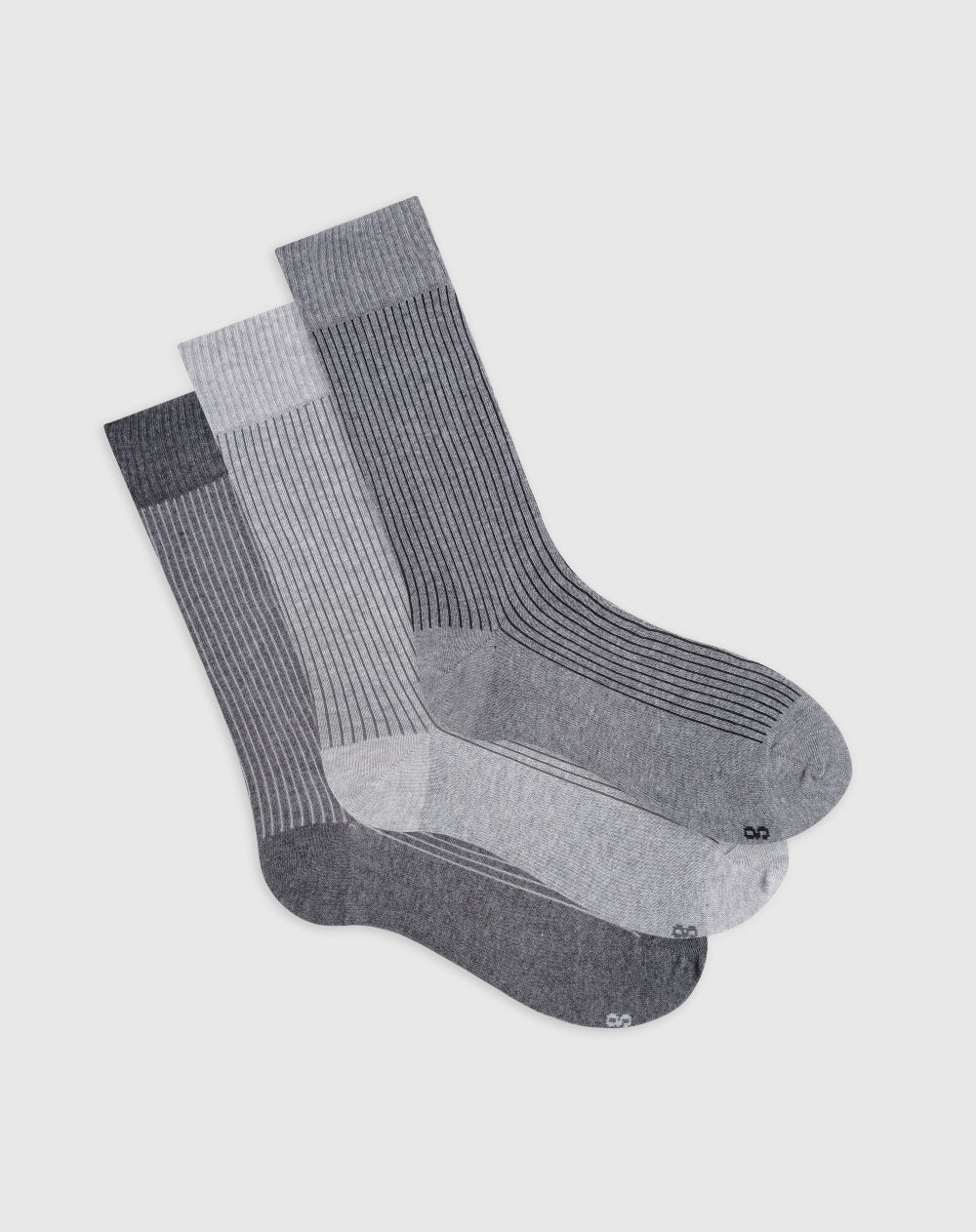 Medias para hombre largas algodón pack x3unds surtidas