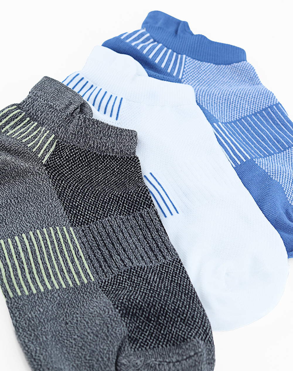 3 pares de medias tobilleras surtido