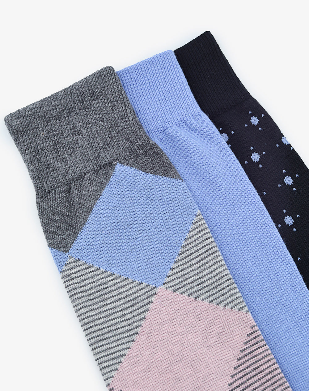 Medias hombres largas pack x3 surtido