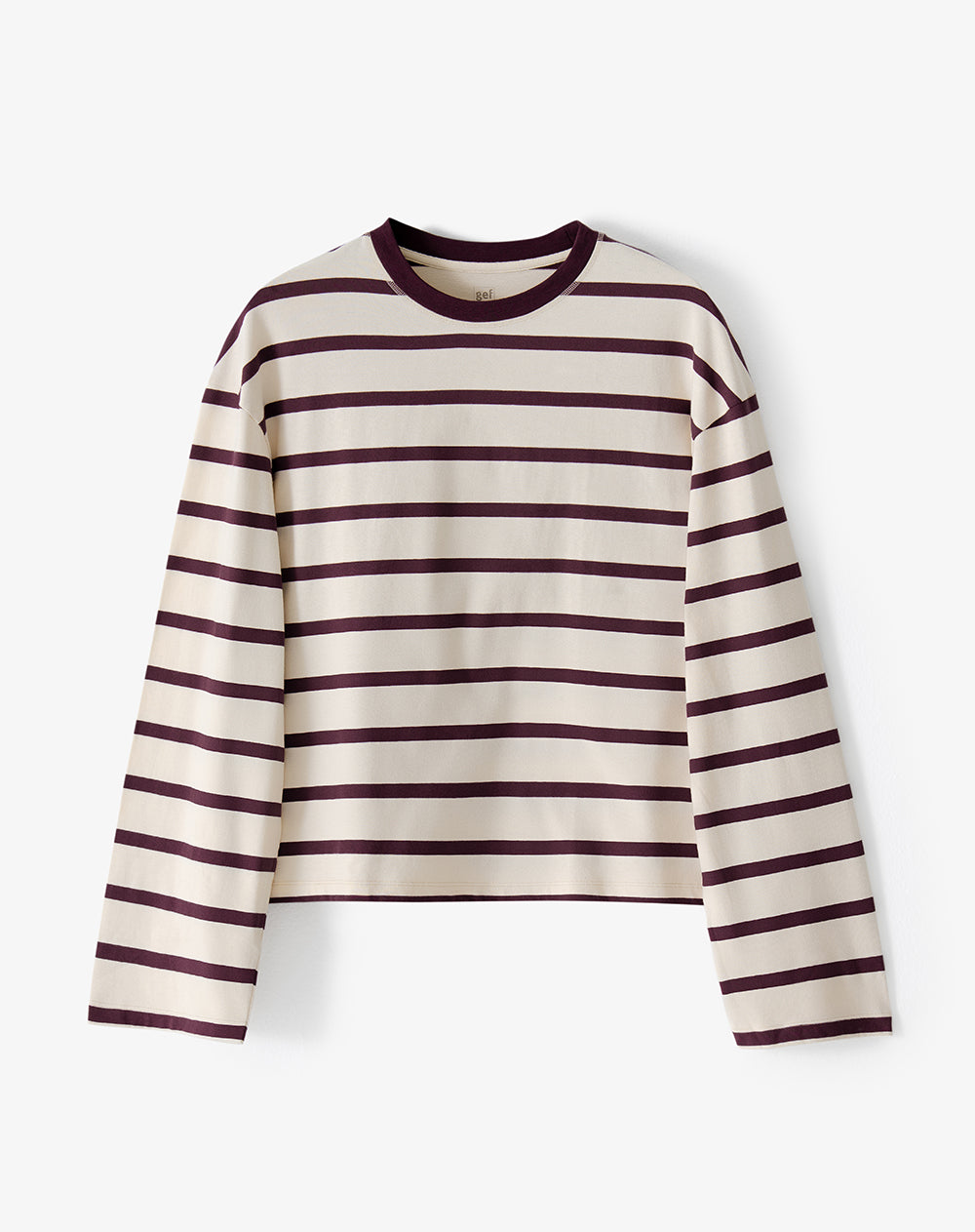 Camibuzo oversize vino tinto rayas hombre