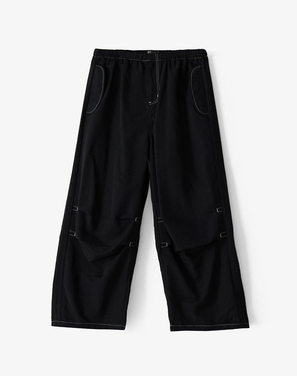 Pantalón loose tiro medio negro hombre