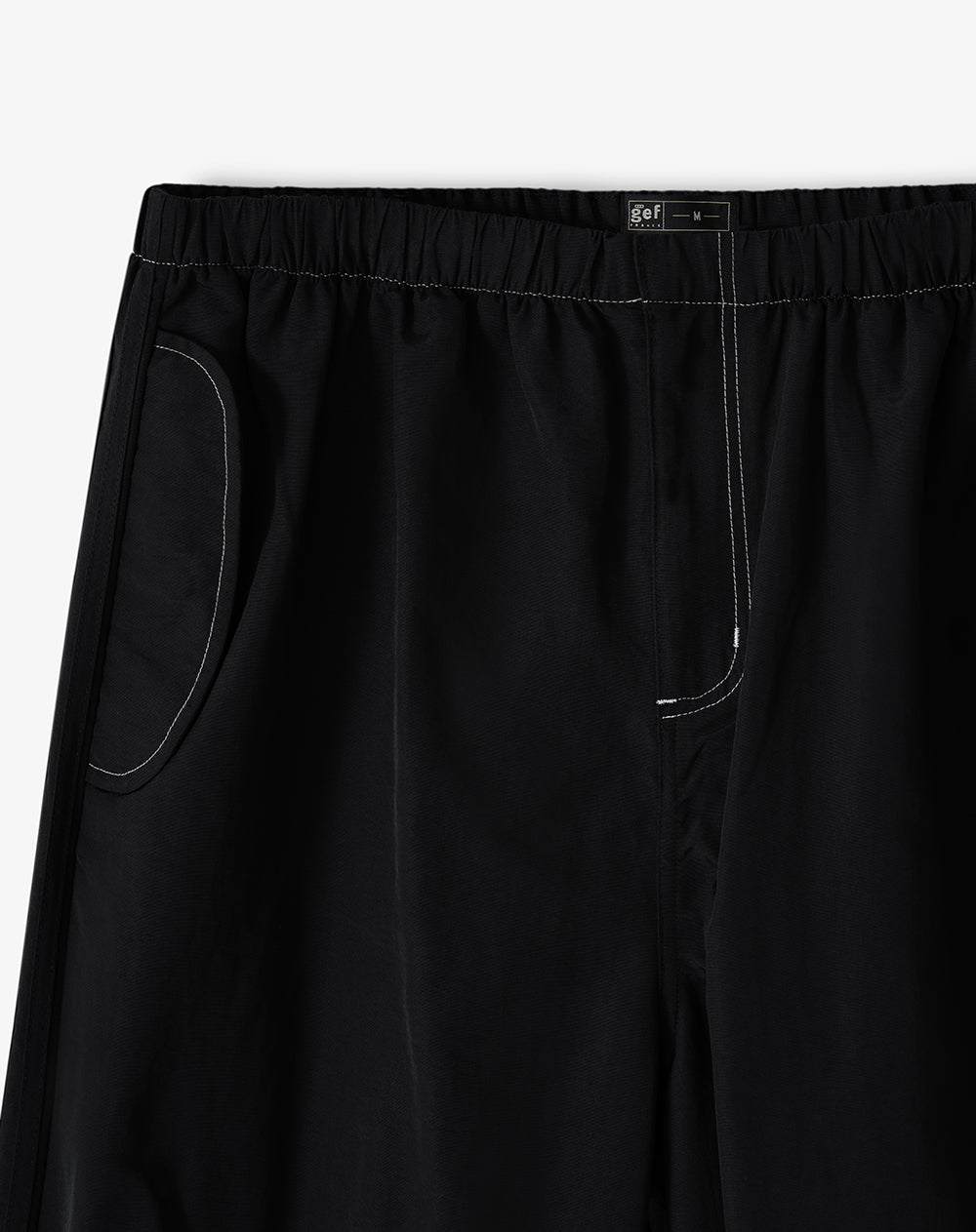 Pantalón loose tiro medio negro hombre