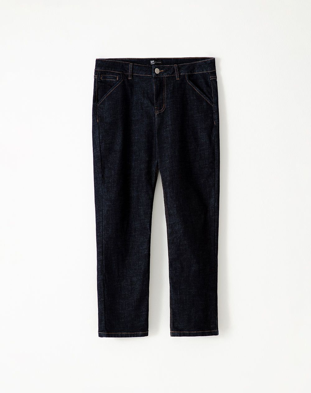 Jean regular fit tiro medio indigo oscuro