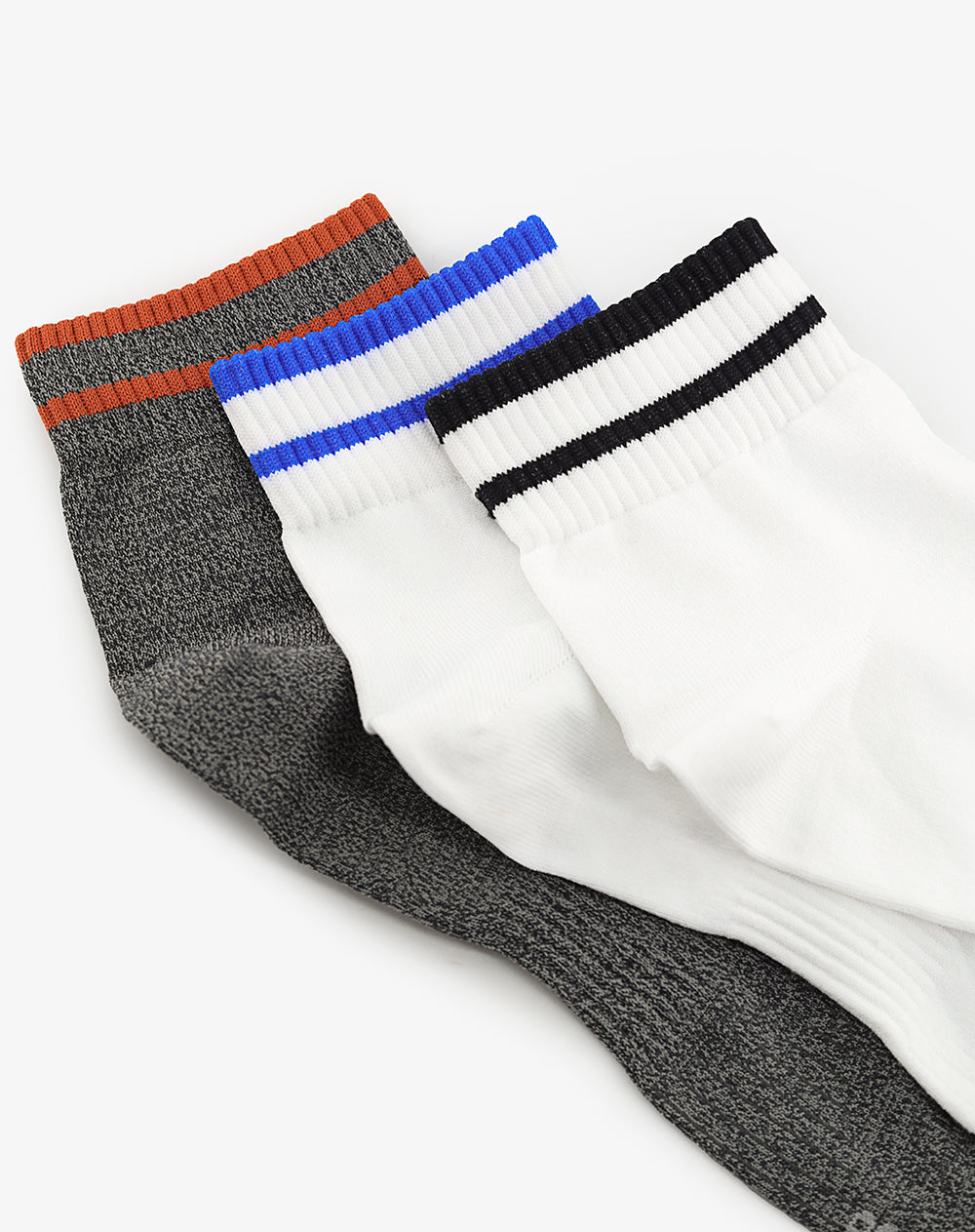 Medias hombre tobilleras pack x3 surtido