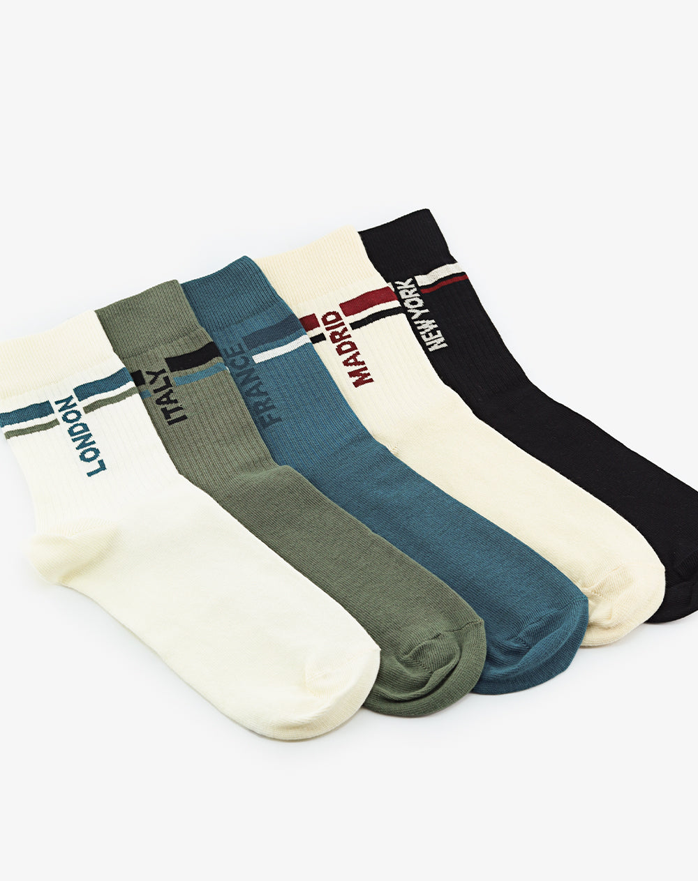 5 pares de medias cortas surtido hombre