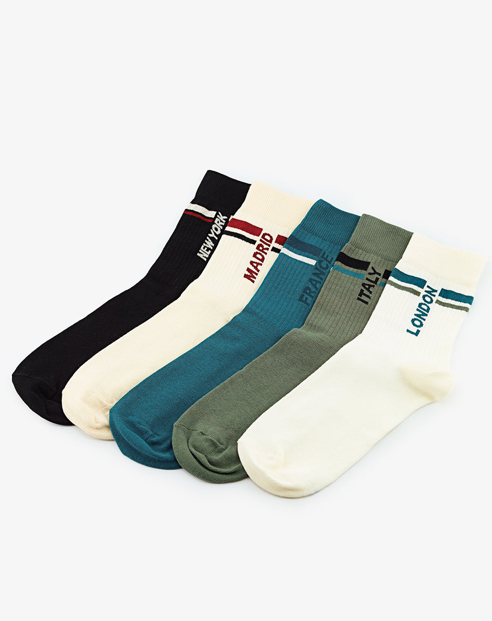 5 pares de medias cortas surtido hombre