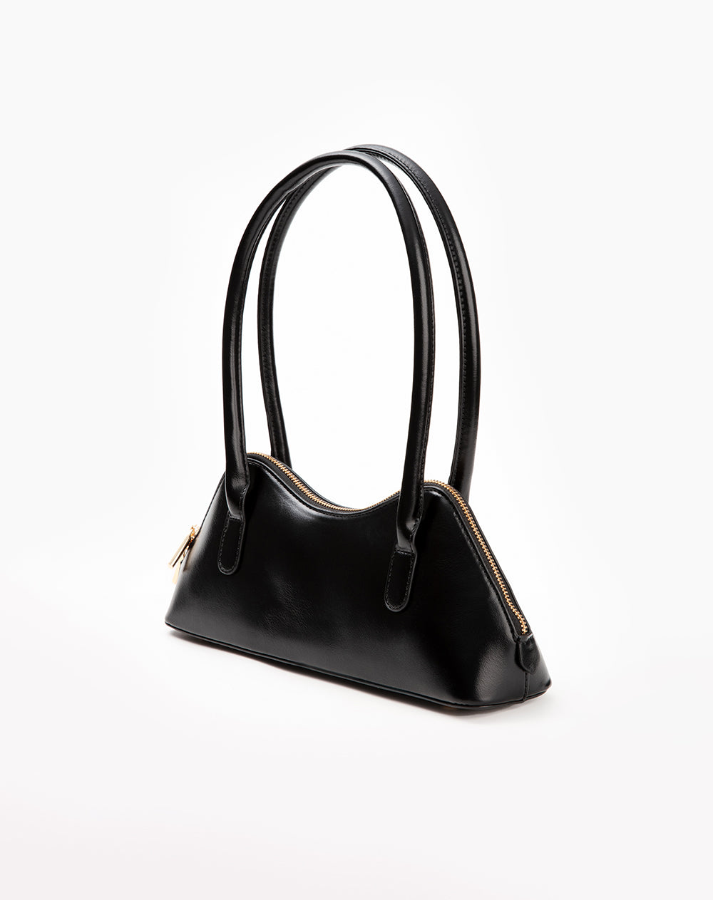 Bolso tipo baguette alargado negro mujer