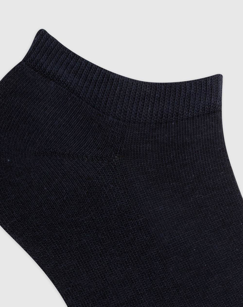 Medias para hombre tobilleras cortas algodón pack x3unds azules