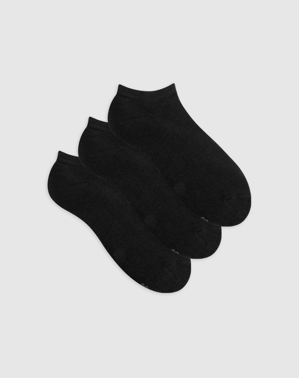 Medias para hombre tobilleras cortas algodón pack x3unds habanas