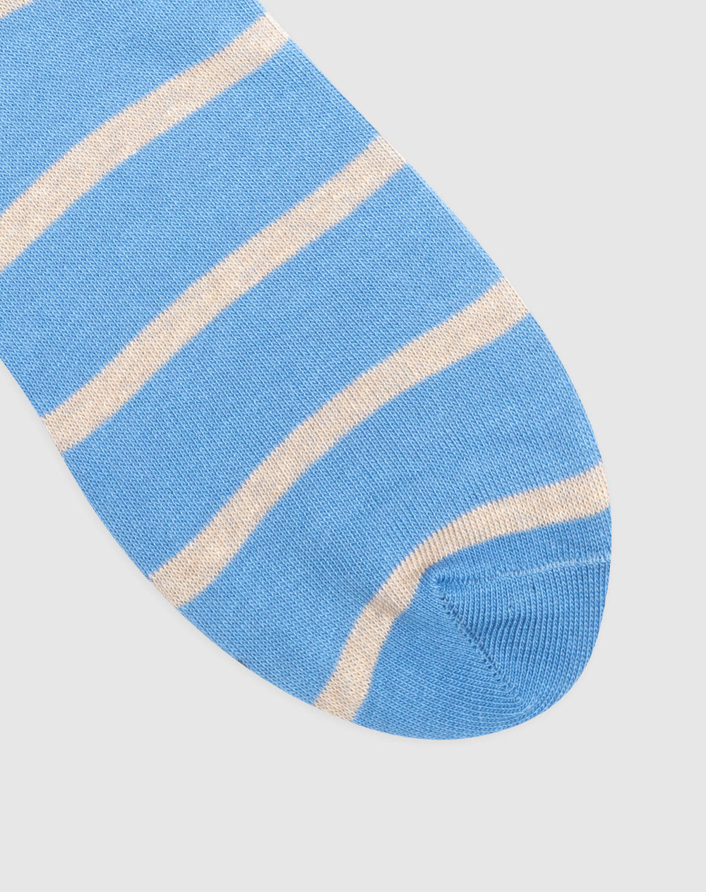 Medias para hombre largas algodón azules rayas