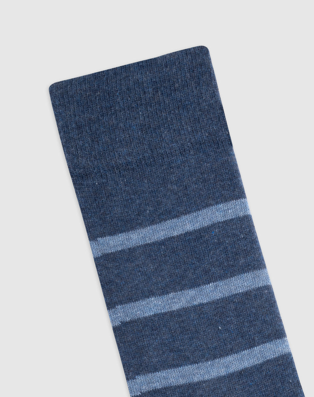 Medias para hombre largas algodón azules rayas