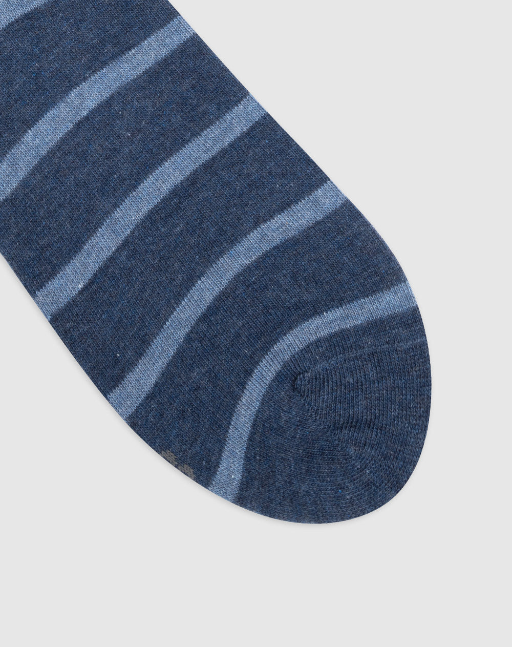 Medias para hombre largas algodón azules rayas