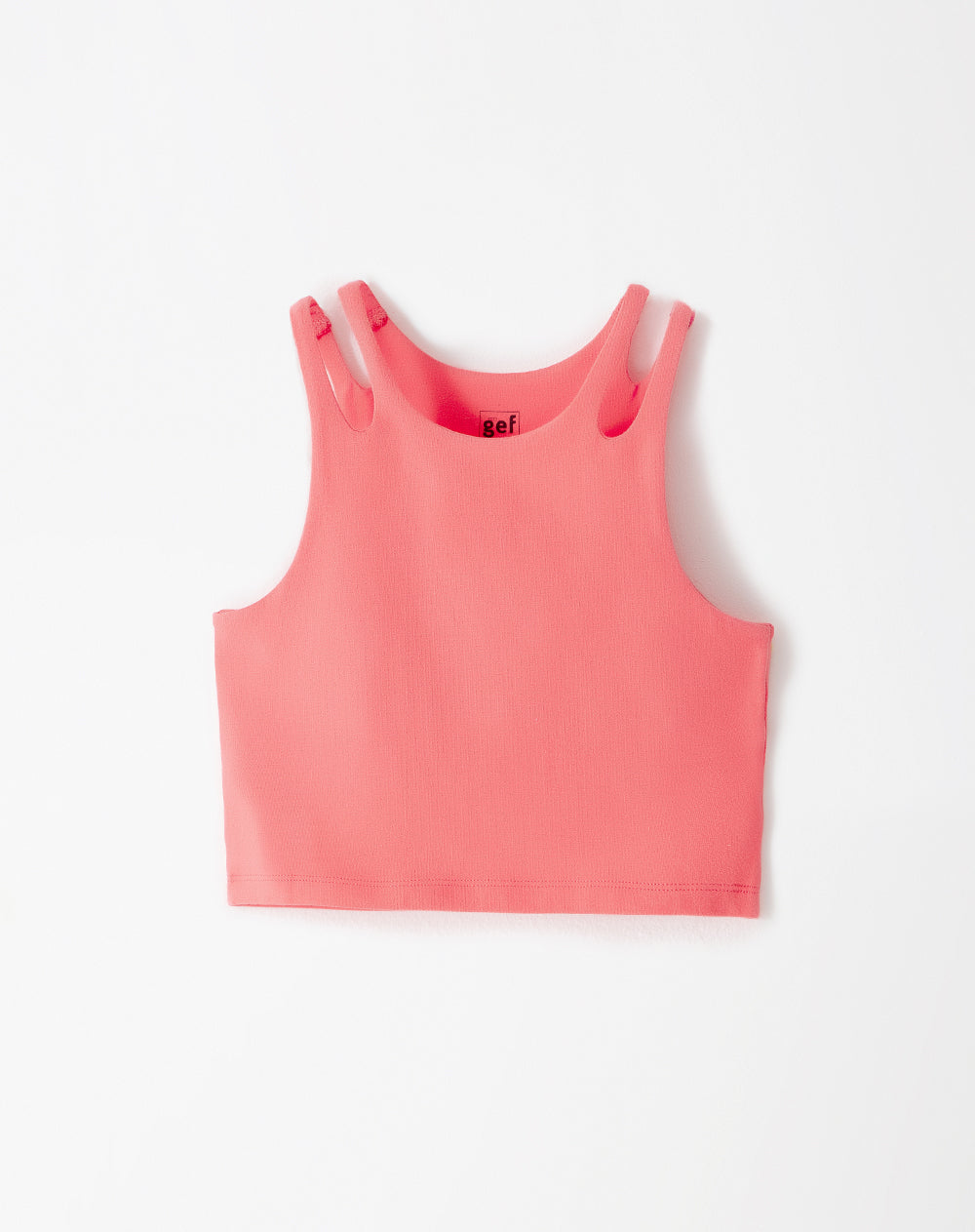 Camiseta slim fit coral